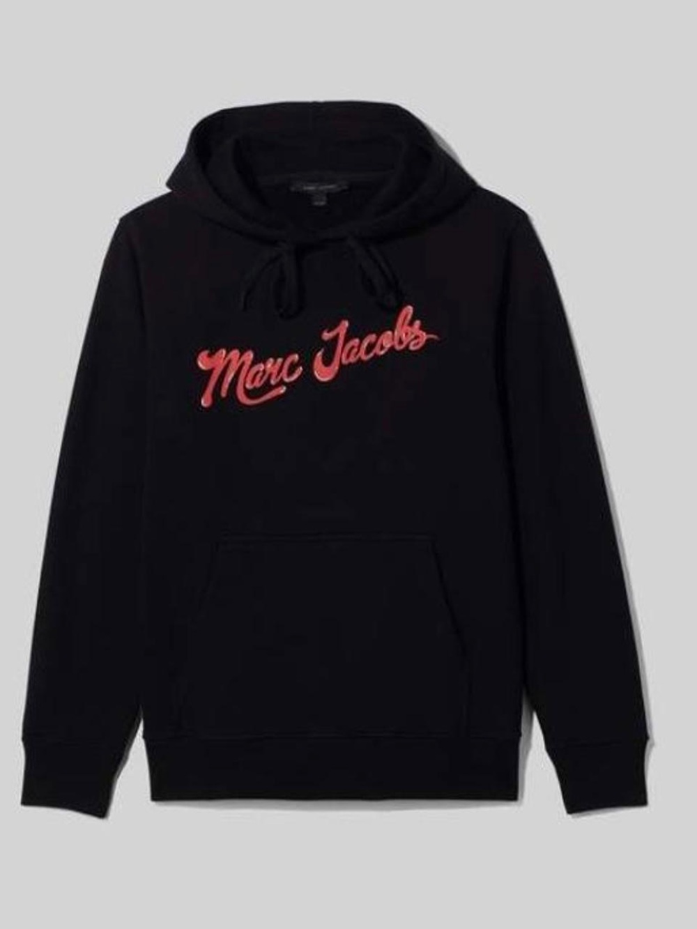 Marc Jacobs Black Logo Hoodie with Red Script | XS